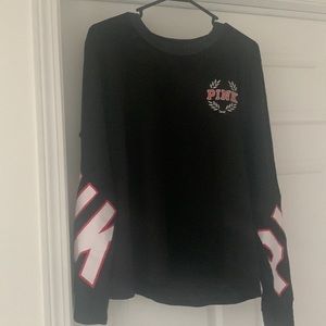 PINK long-sleeve logo shirt